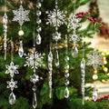 Acrylic Crystal Snowflake Ornaments (12pcs)