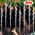 Clear Acrylic Icicle Ornaments 50pcs