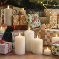 Flameless LED Pillar Candles ×3