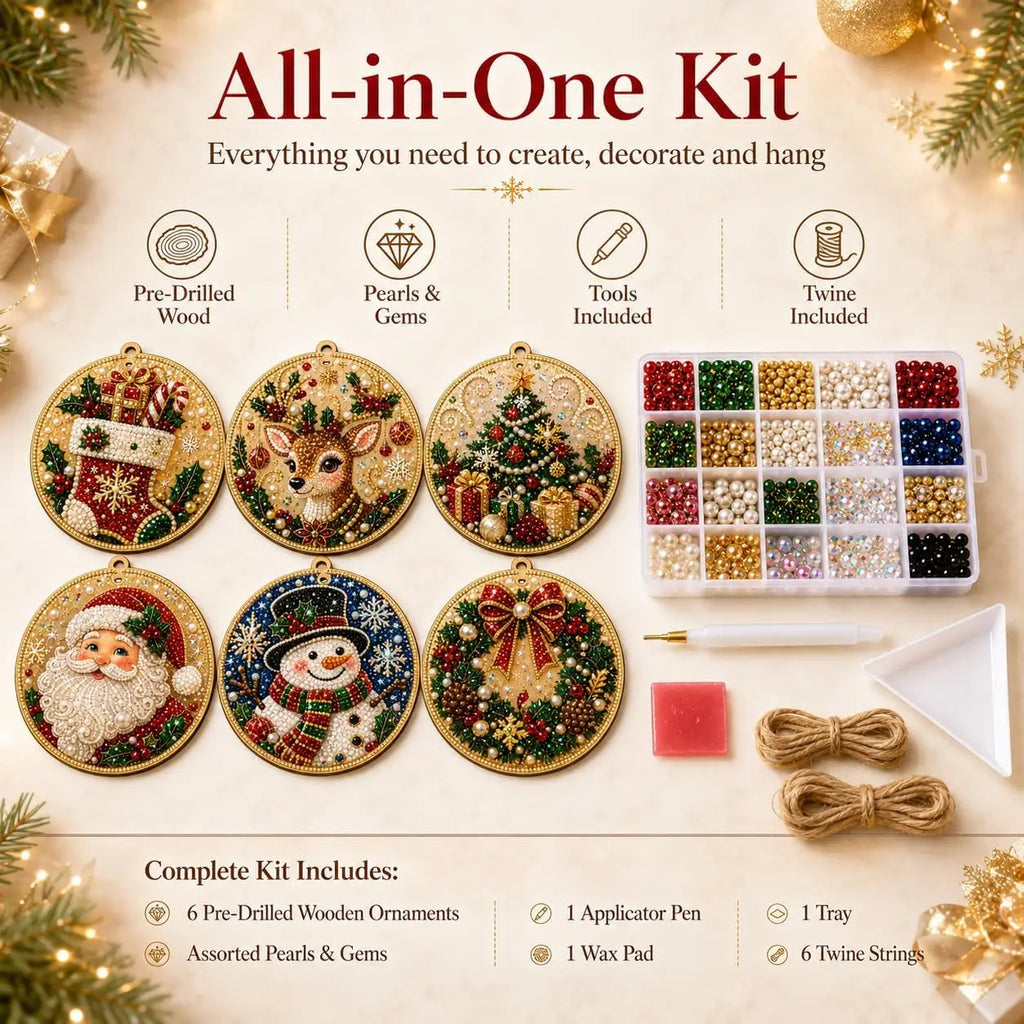 Wooden Ornament DIY pack