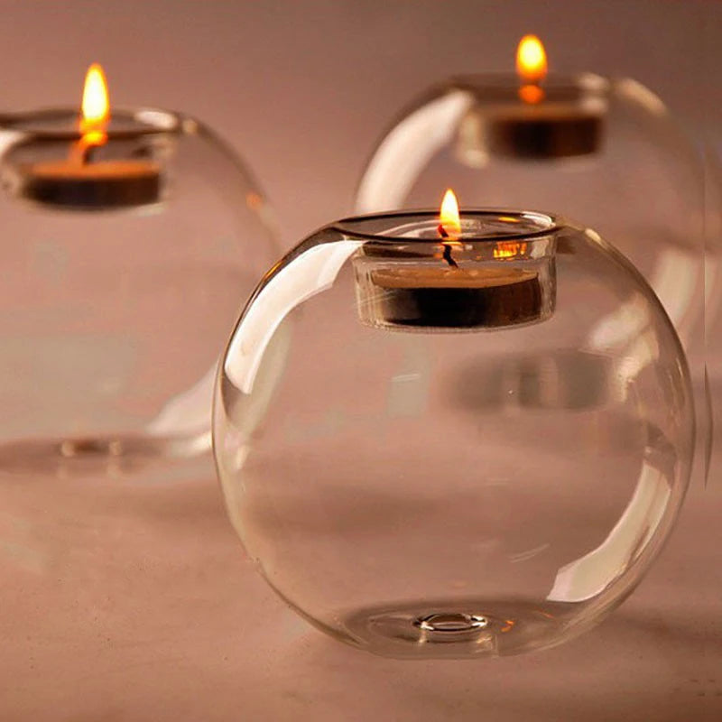 Glass Tea-Light Holder