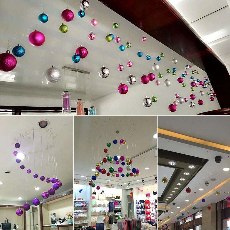 Shatterproof Christmas baubles 24pcs multi-finish