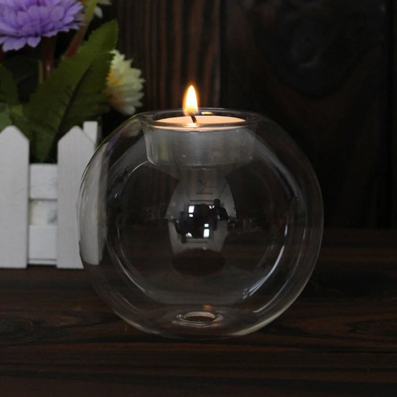 Glass Tea-Light Holder