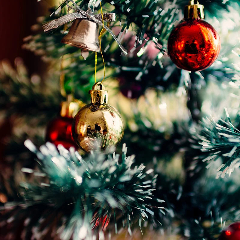 Shatterproof Christmas baubles 24pcs multi-finish