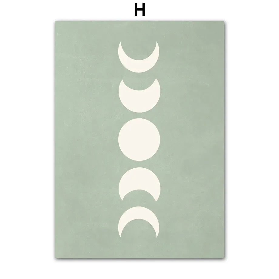 Boho Canvas Wall Art Design H