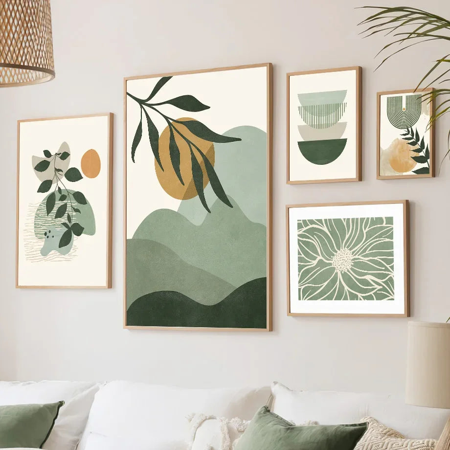 Boho Canvas Wall Art Design J detail 2