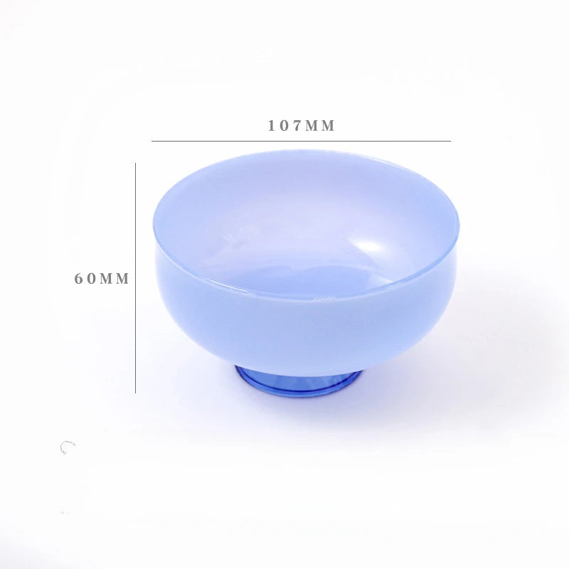 Color Blocking Glass Bowl detail 1