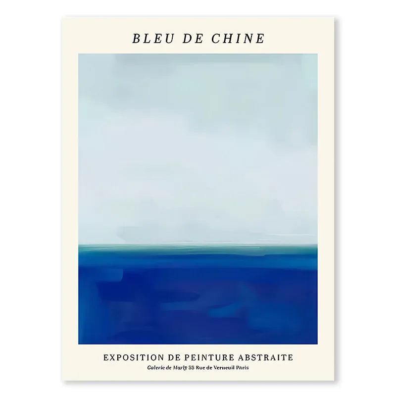 Blue Face Canvas Wall Art Design 09